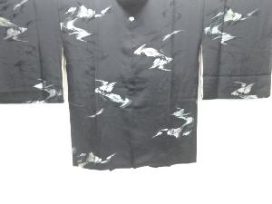 大正ロマン　流水模様織り出し一つ紋羽織